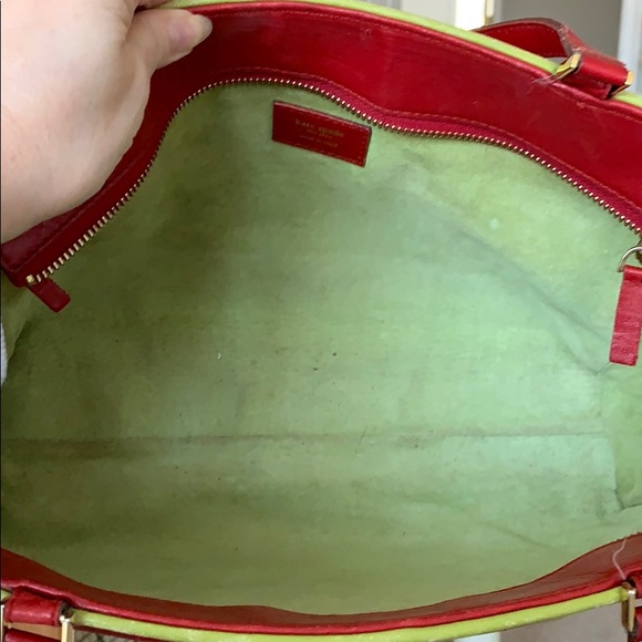 Kate Spade Vintage Leather Red Handbag - Picture 7 of 8
